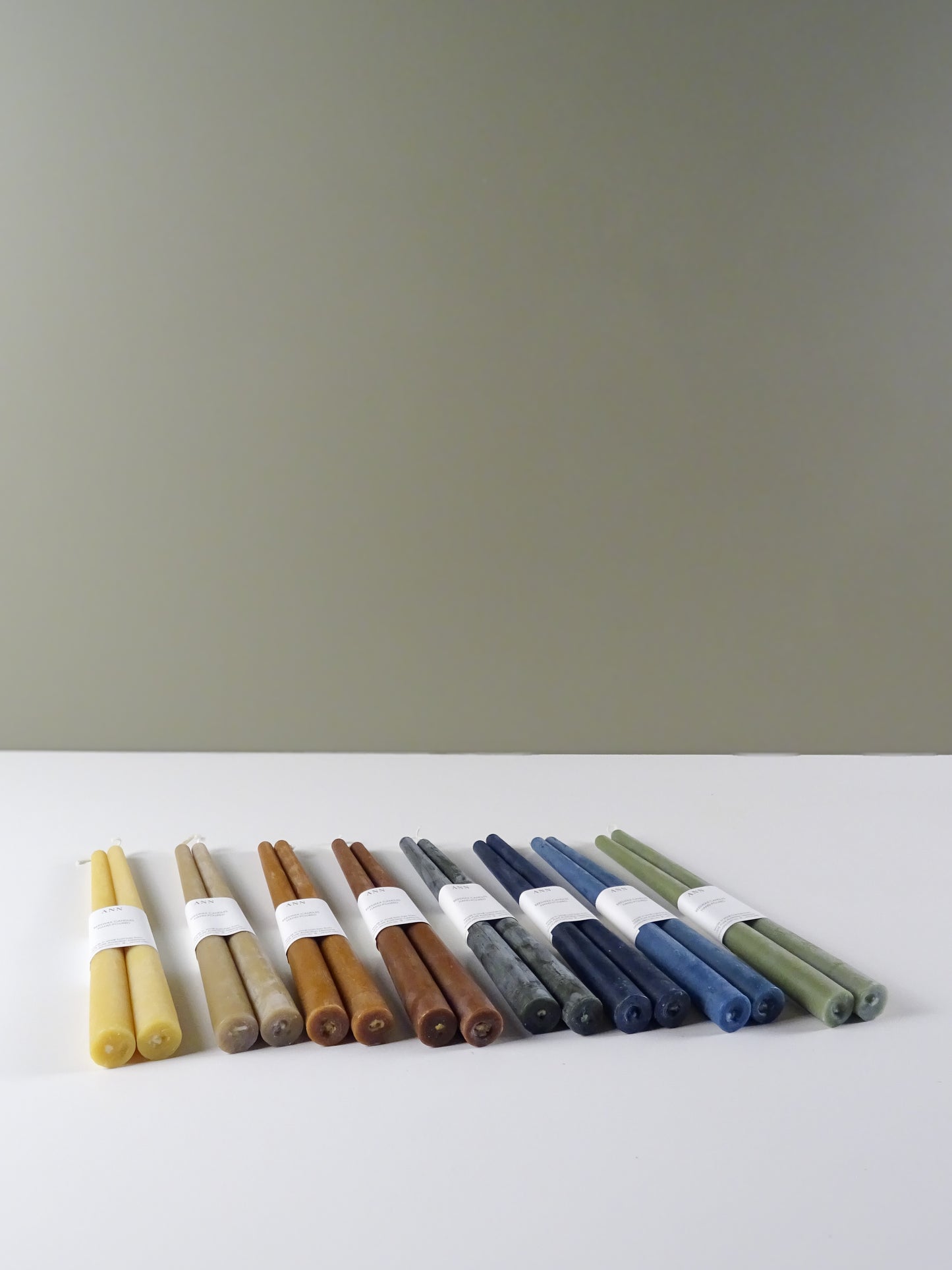 Tapered 100% Australian Beeswax Hand Poured Candles - Multiple Colours