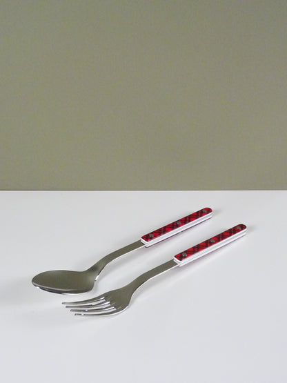 Bistrot Serving Set - Red Tartan