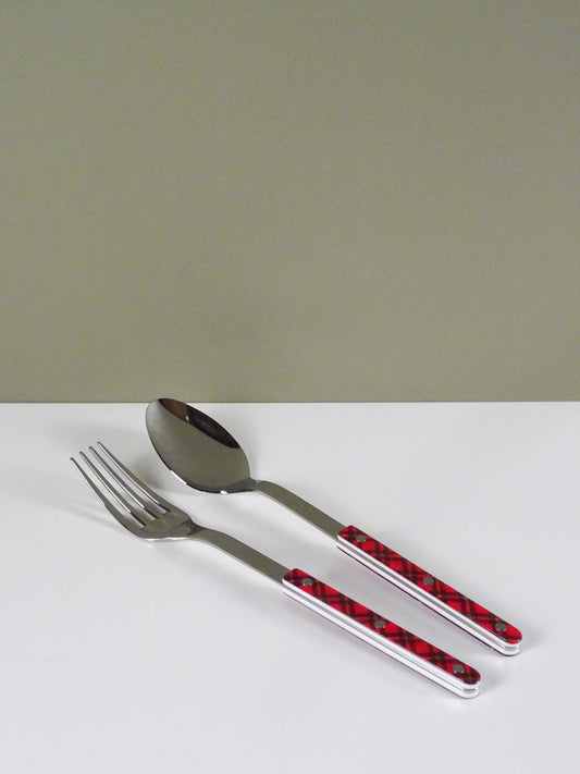 Bistrot Serving Set - Red Tartan