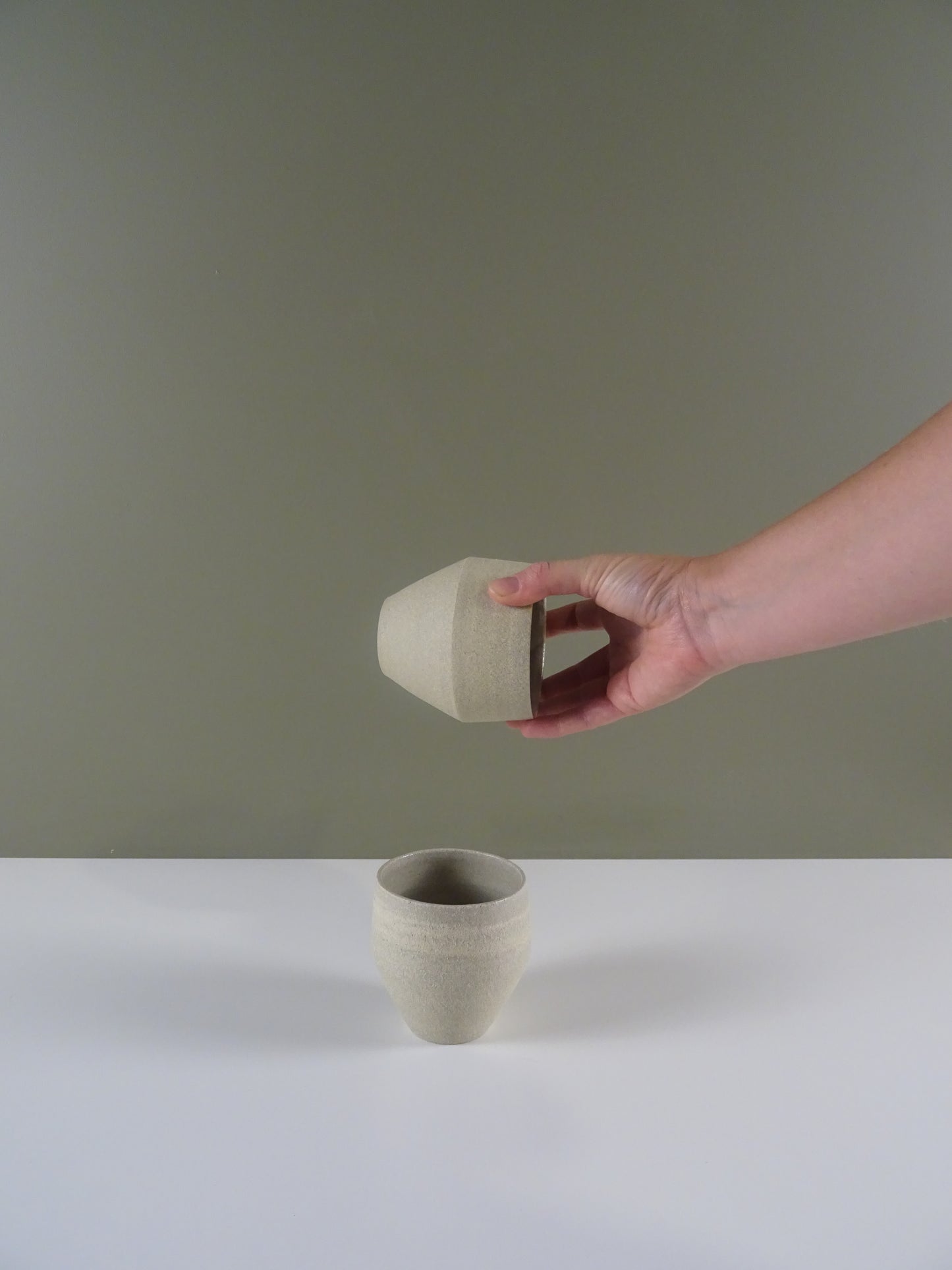 Ceramic Geometric Coffee Cup