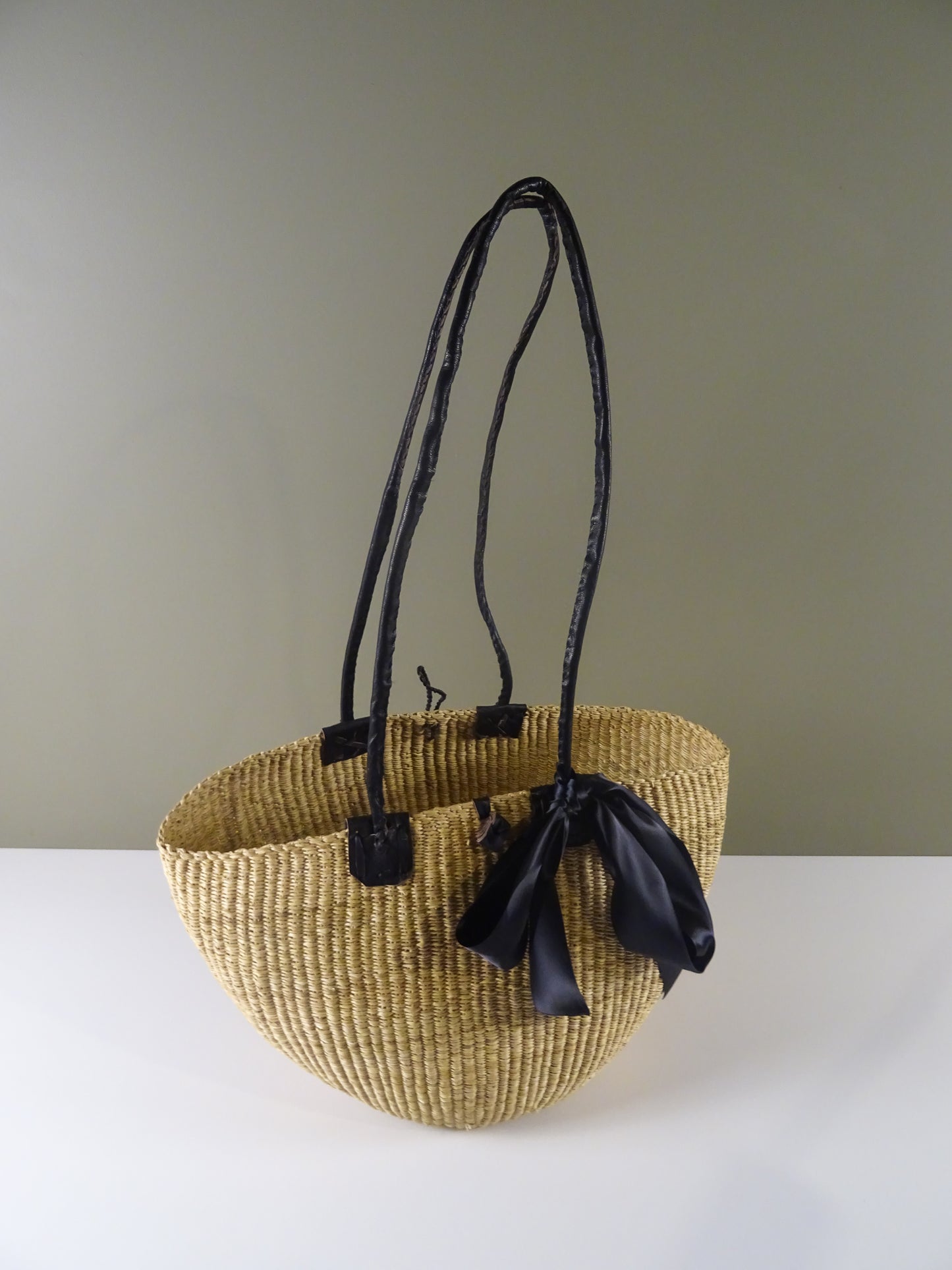 Long Handle Basket Bag