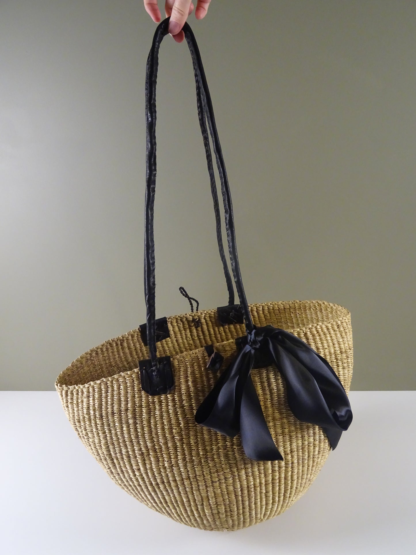 Long Handle Basket Bag