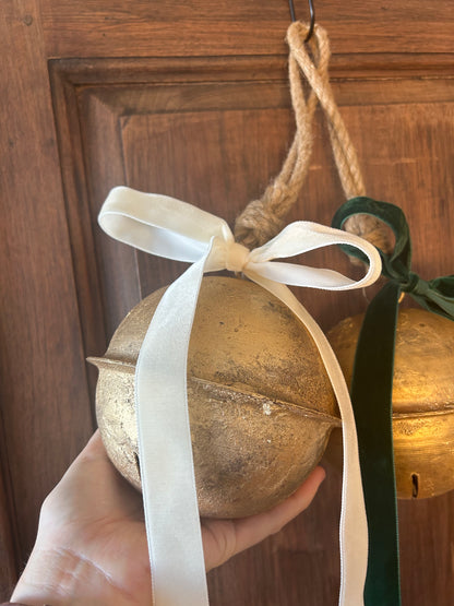 Rustic Jumbo Round Christmas Bell