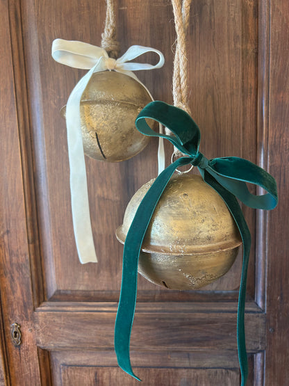 Rustic Jumbo Round Christmas Bell