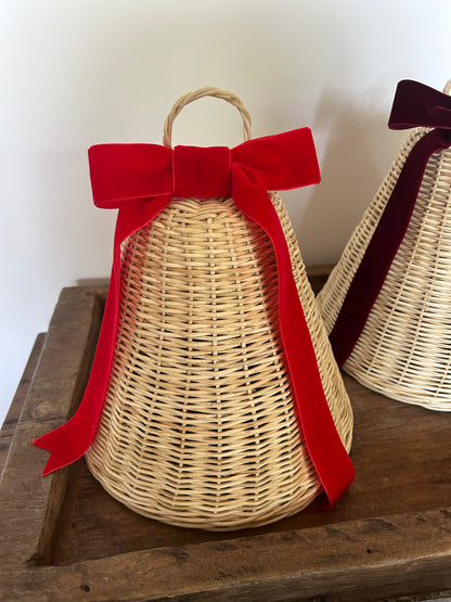 Jumbo Rattan Christmas Bell