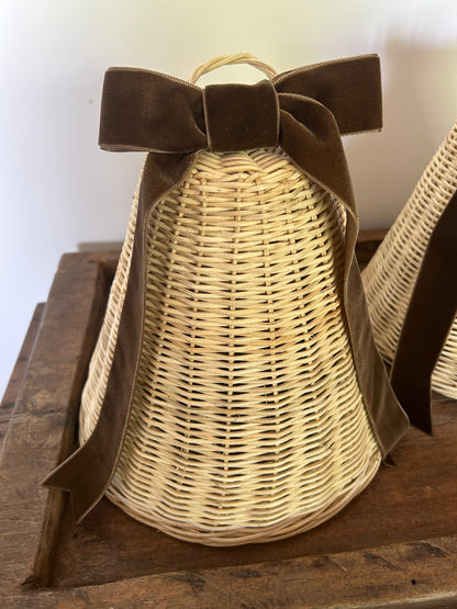 Jumbo Rattan Christmas Bell