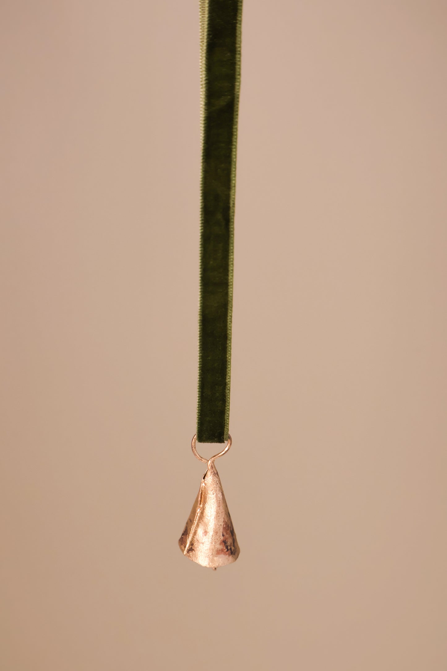 Rustic Mini Cone Shaped Christmas Bell