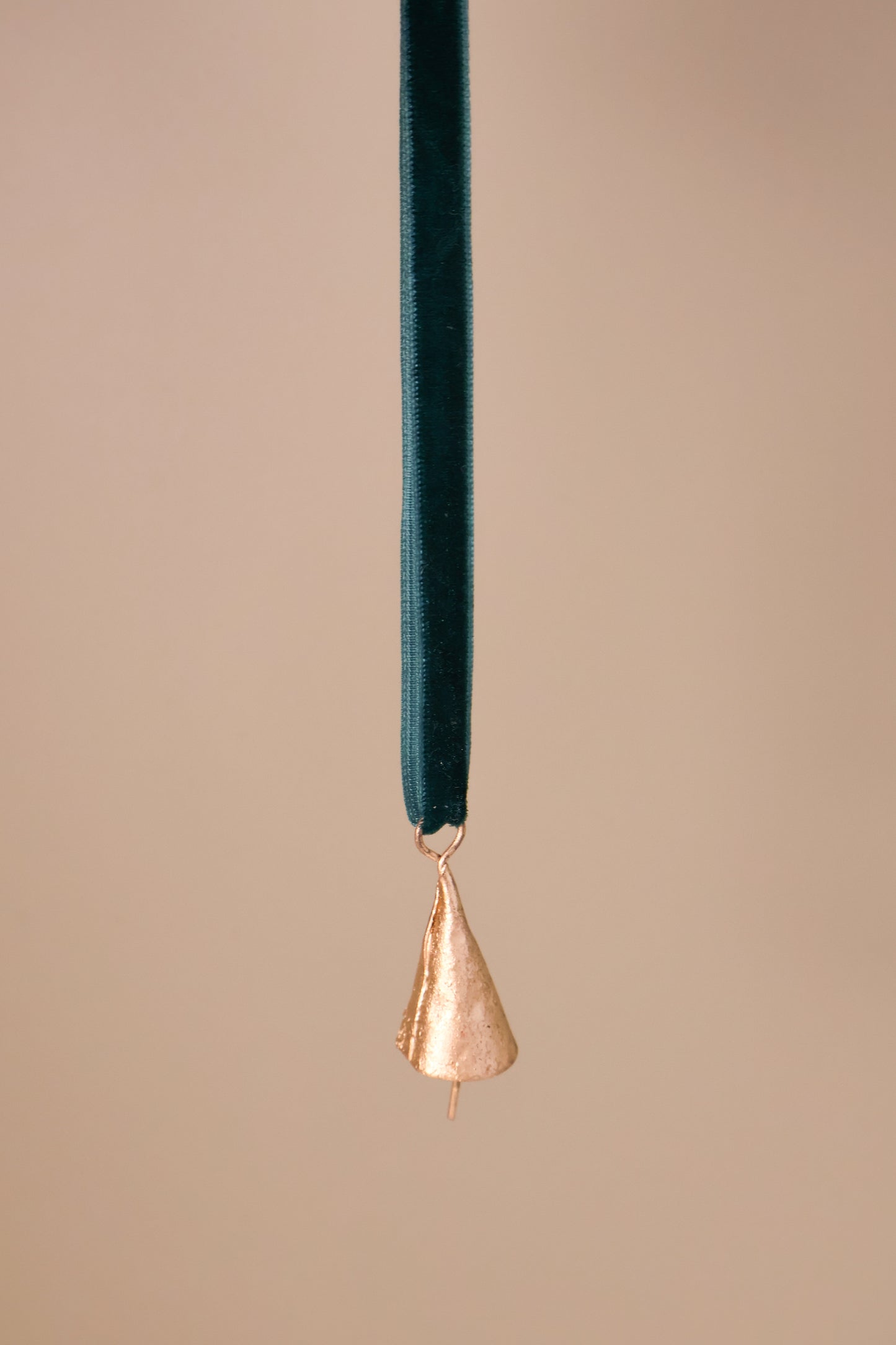 Rustic Mini Cone Shaped Christmas Bell