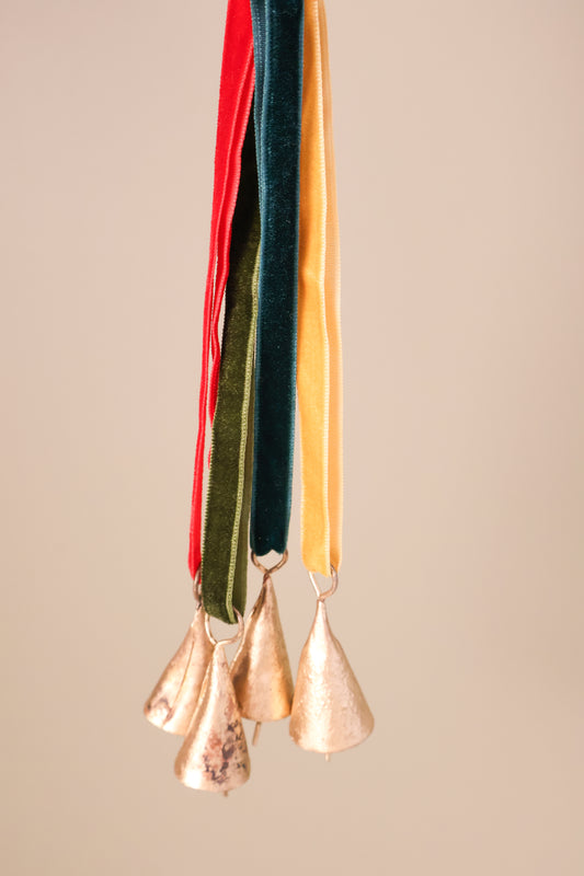 Rustic Mini Cone Shaped Christmas Bell