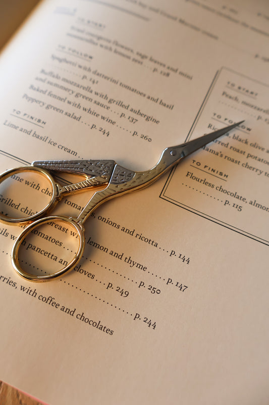 Gold-Plated Stork Scissors