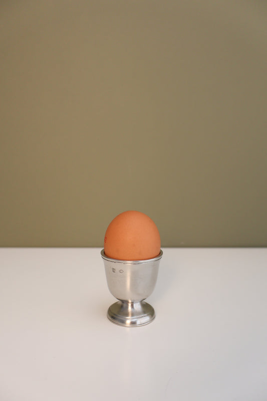 Italian Pewter Footed Egg Cup