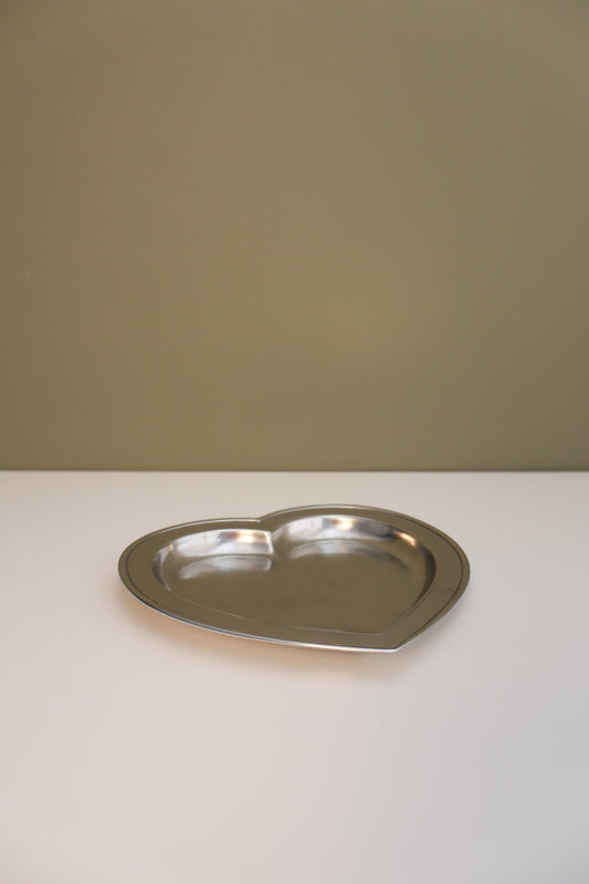 Italian Pewter Heart Tray (Pre-Order)