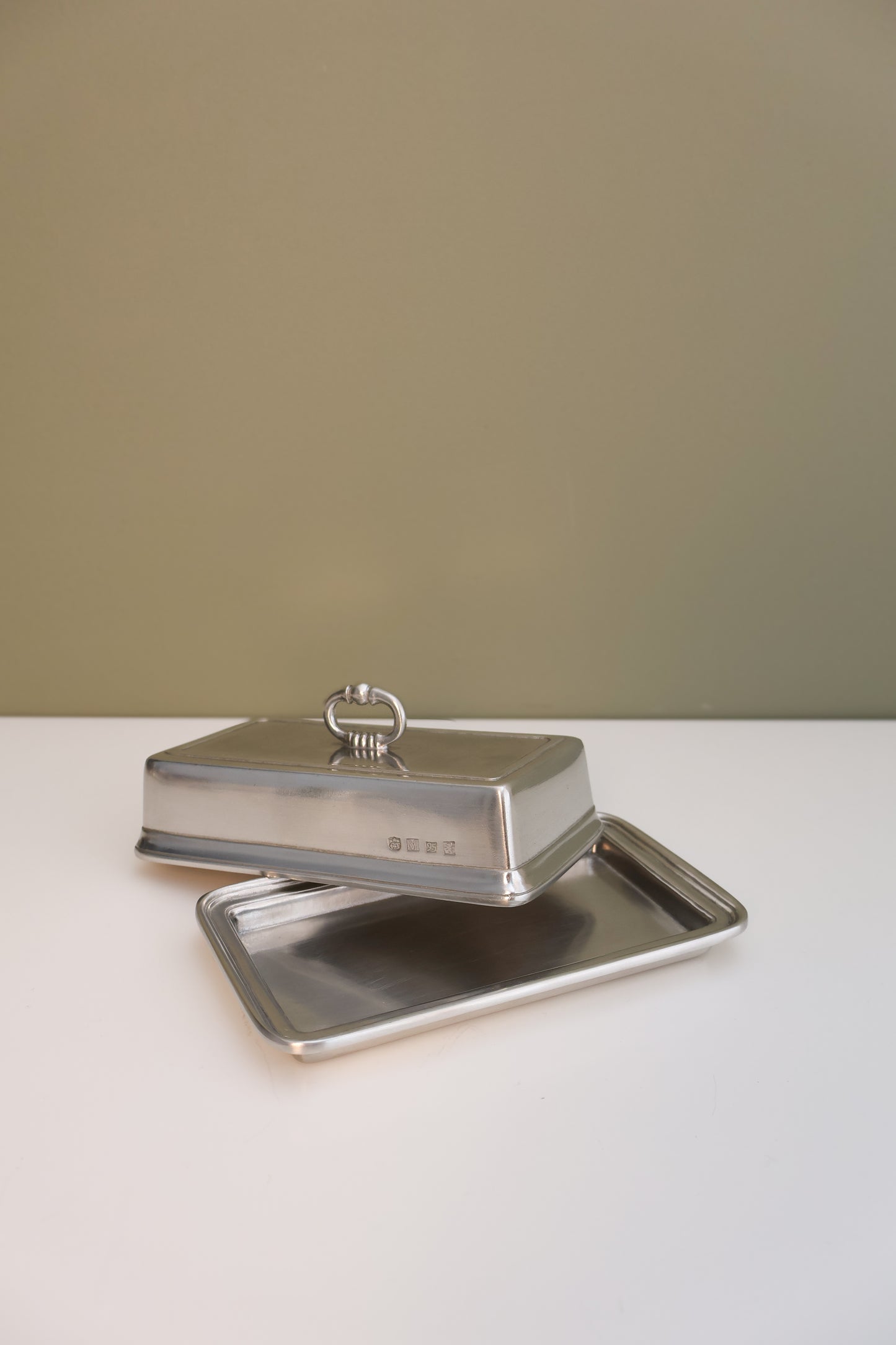 Cosi Tabellini Italian Pewter Butter Dish