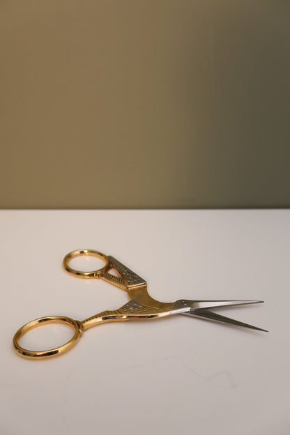 Gold-Plated Stork Scissors