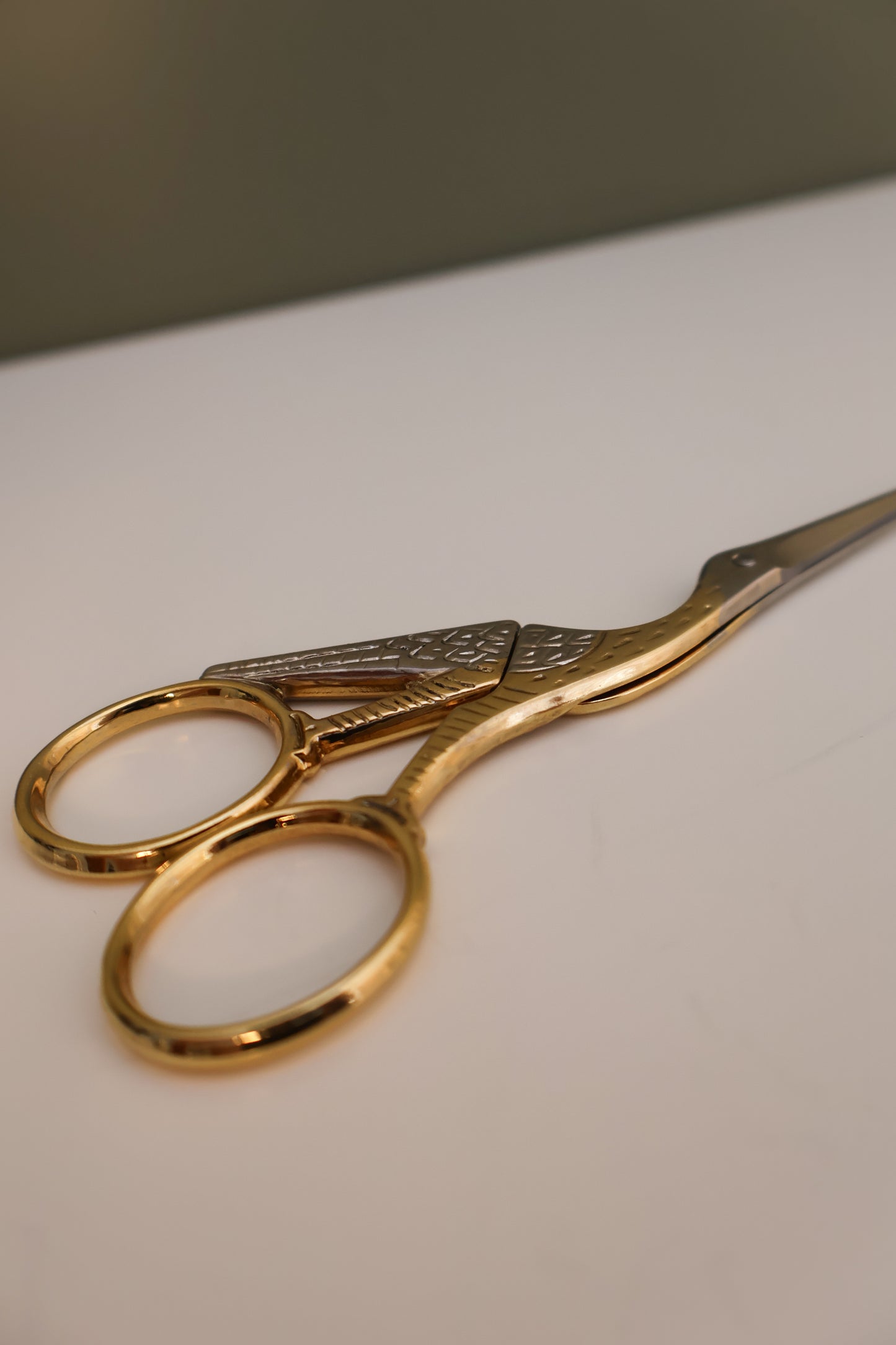 Gold-Plated Stork Scissors