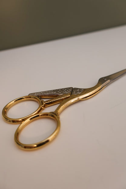 Gold-Plated Stork Scissors