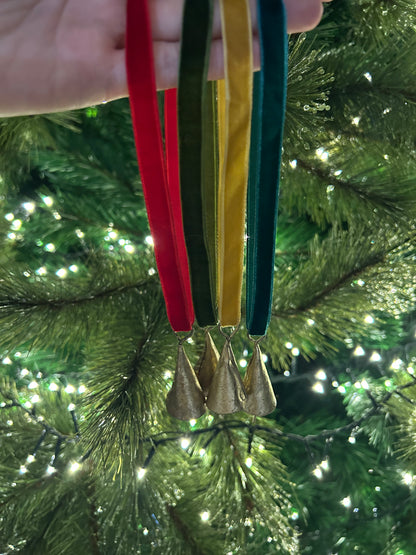 Rustic Mini Cone Shaped Christmas Bell