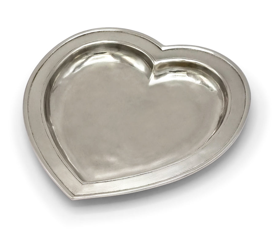 Cosi Tabellini Italian Pewter Heart Tray