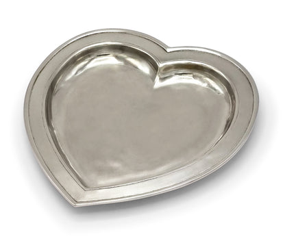 Cosi Tabellini Italian Pewter Heart Tray