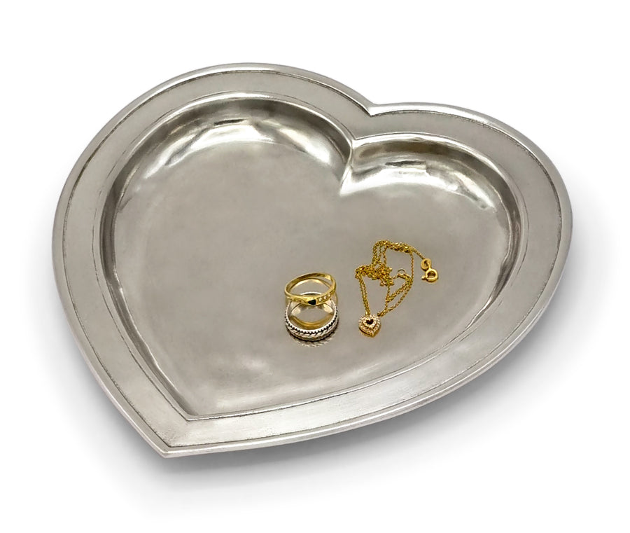 Cosi Tabellini Italian Pewter Heart Tray