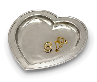 Cosi Tabellini Italian Pewter Heart Tray