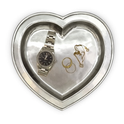 Cosi Tabellini Italian Pewter Heart Tray