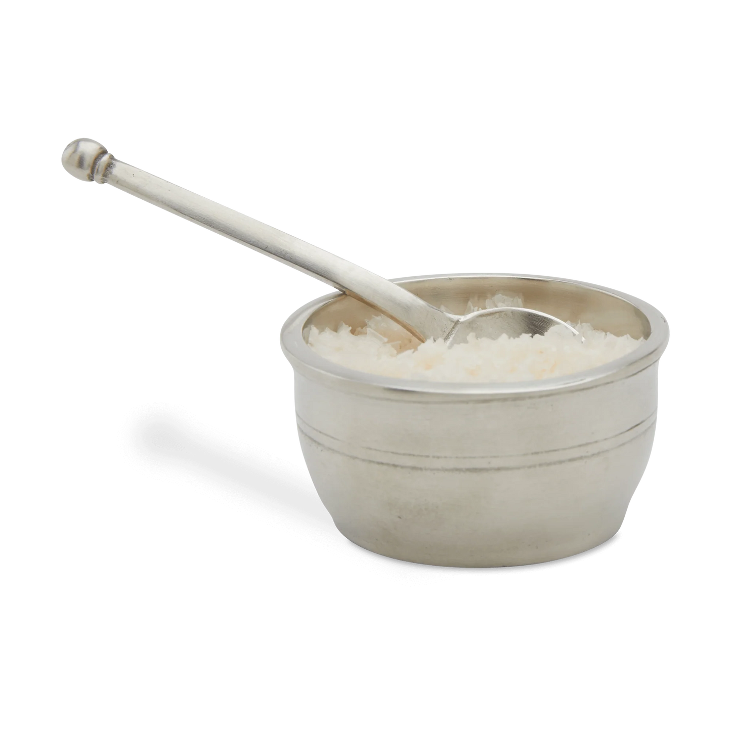 Cosi Tabellini Italian Pewter Salt Cellar & Spoon