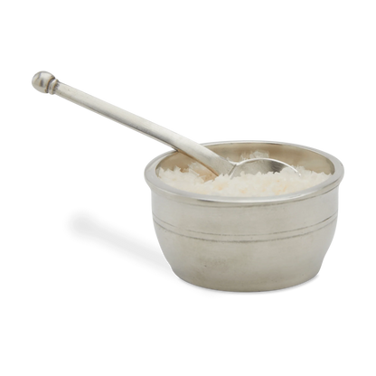 Cosi Tabellini Italian Pewter Salt Cellar & Spoon