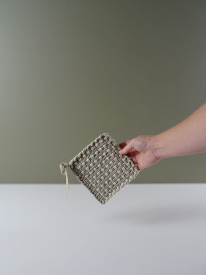 Handwoven Pot Holder - Sand