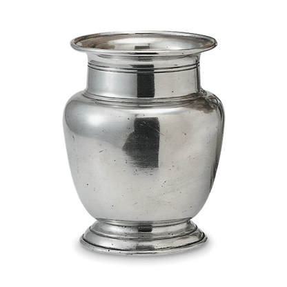 Cosi Tabellini Italian Pewter Rimmed Vase
