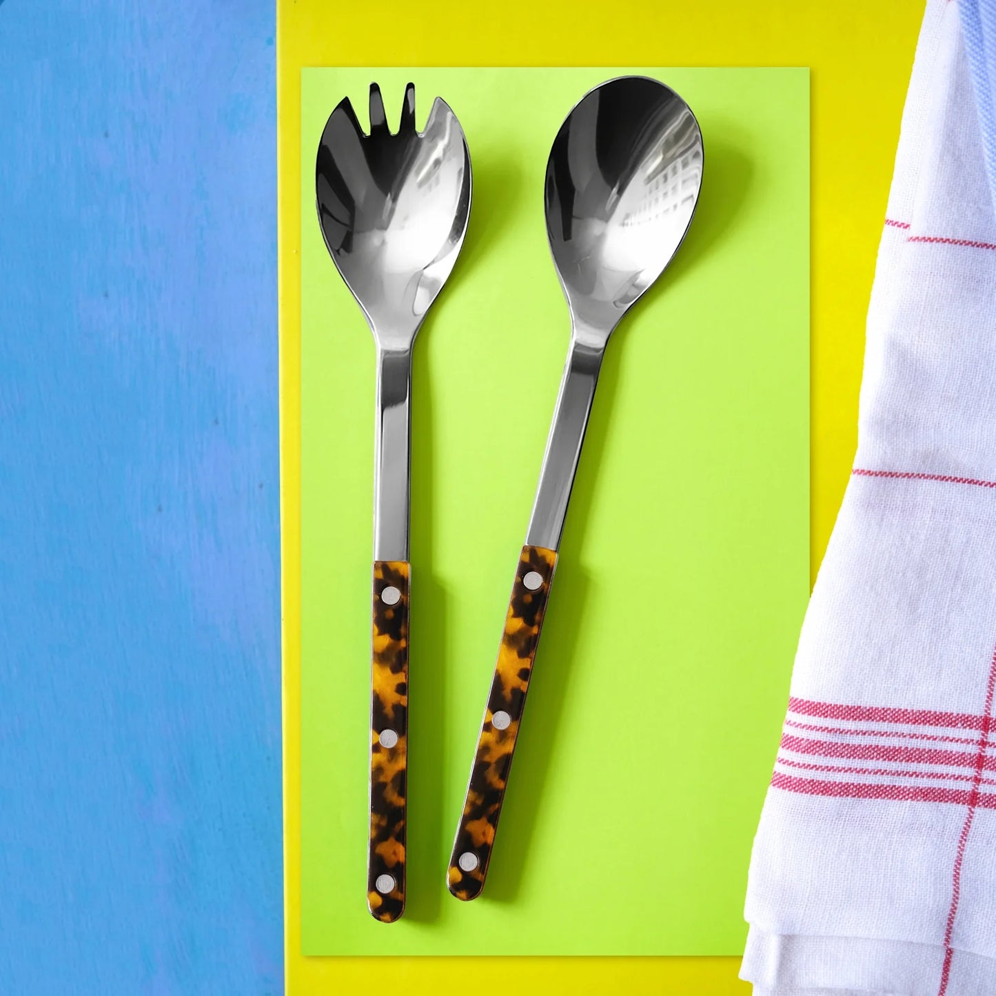 Bistrot Salad Set 2 Pcs - Faux Tortoise