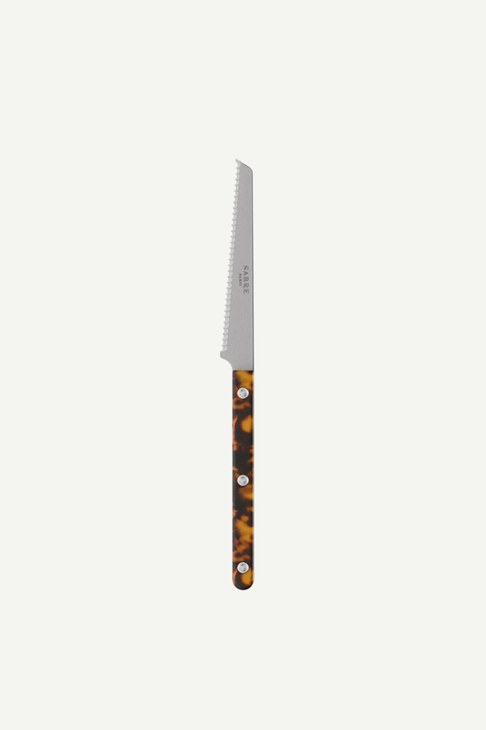 Bistrot tomato knife with a faux tortoise handle by Sabre Paris