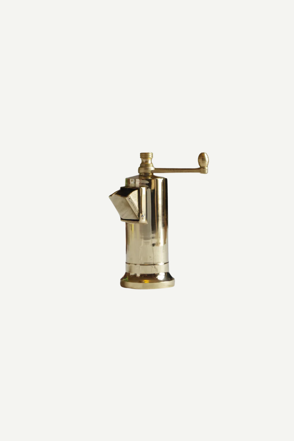 Solid brass pepper mill by Alexander Mills, Thessaloniki, Greece