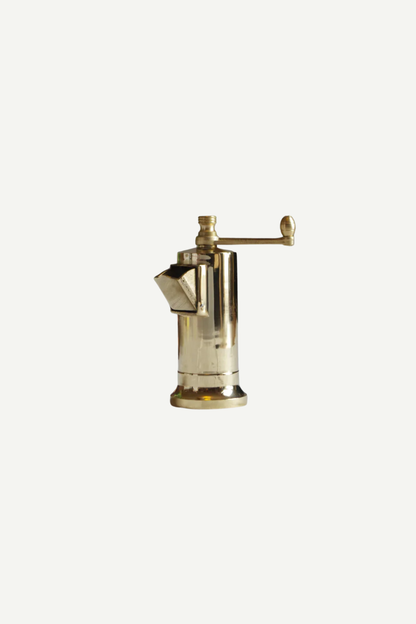 Solid brass pepper mill by Alexander Mills, Thessaloniki, Greece