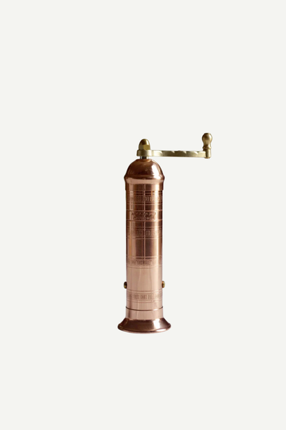 Copper pepper mill by Alexander Mills, Thessaloniki, Greece