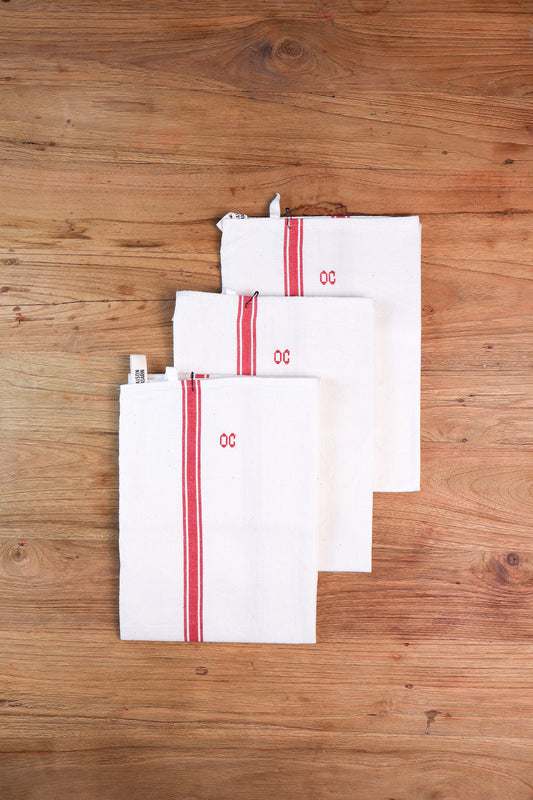 Vintage Tea Towel - Ivory
