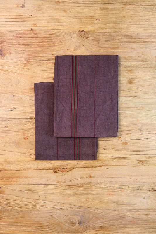 Vintage Tea Towel - Chocolate Brown