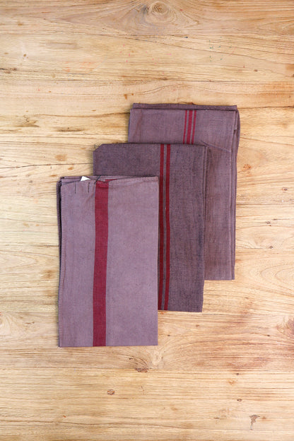 Vintage Tea Towel - Chocolate Brown