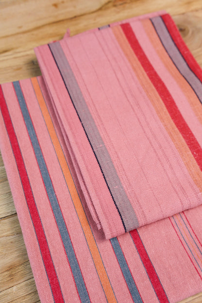 Vintage French Tea Towel - Terracotta