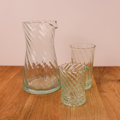 Moroccan Handmade Ripple Carafe