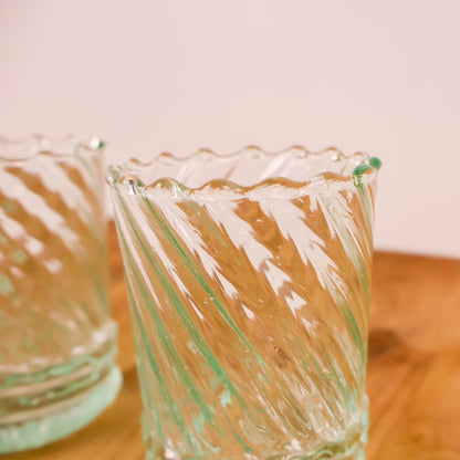 Moroccan Handmade Ripple Glass – Short
