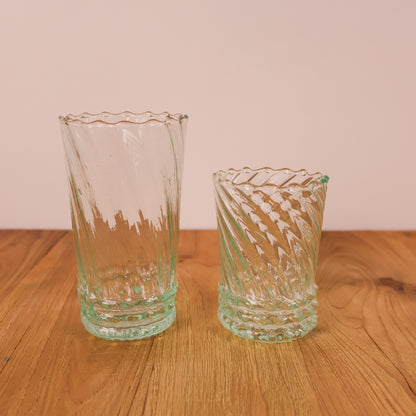 Moroccan Handmade Ripple Glass – Tall