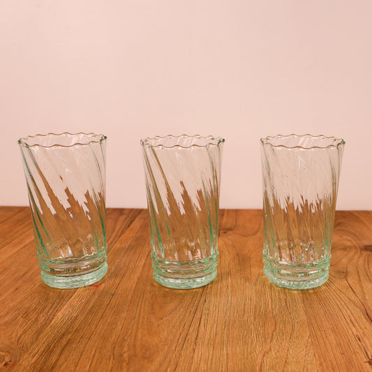 Moroccan Handmade Ripple Glass – Tall