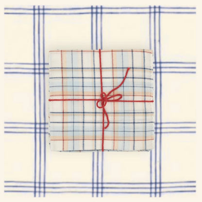 Suzette Ana Denim upcycled cotton napkins, set of 4 – view 2