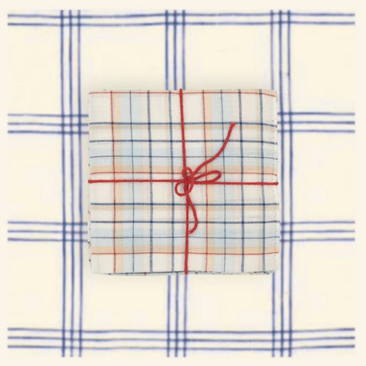 Suzette Ana Denim upcycled cotton napkins, set of 4 – view 2