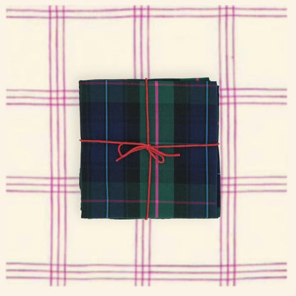 Suzette Brit Evergreen upcycled cotton napkins, set of 4 – view 2