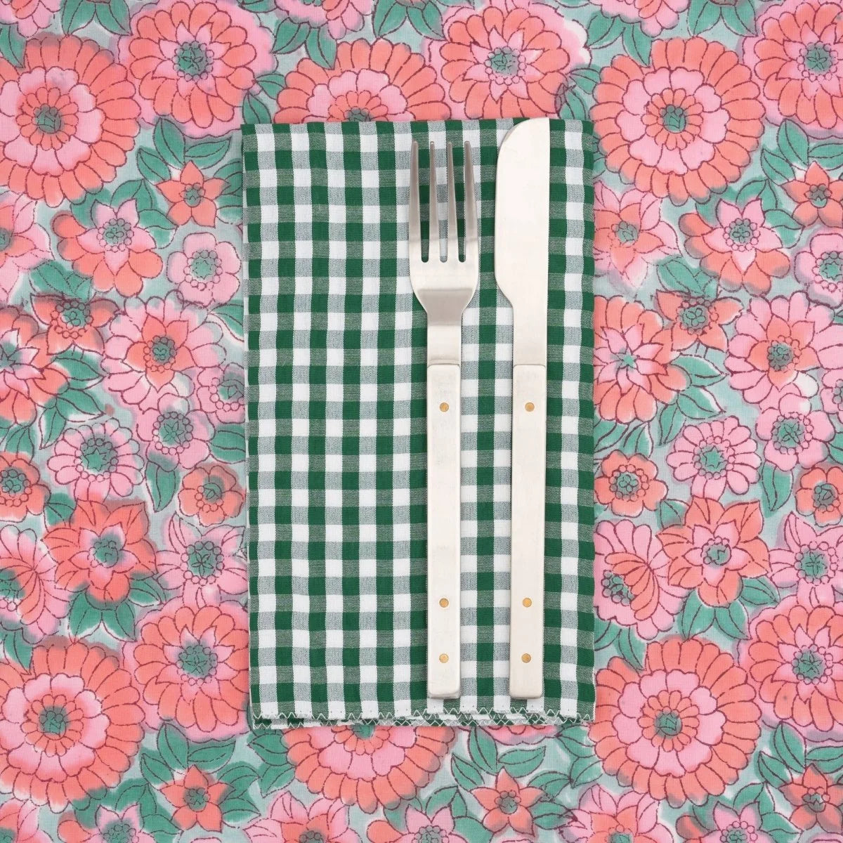 Suzette Libeccio Evergreen upcycled cotton napkins, set of 4 – view 2