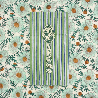 Suzette Lila Evergreen upcycled cotton napkins, set of 4 – view 2