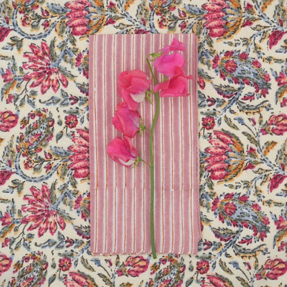 Suzette Lila Powder upcycled cotton napkins, set of 4 – view 2