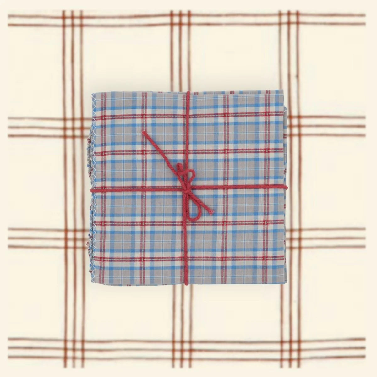 Suzette Lombarde Opal upcycled cotton napkins, set of 4 – view 3